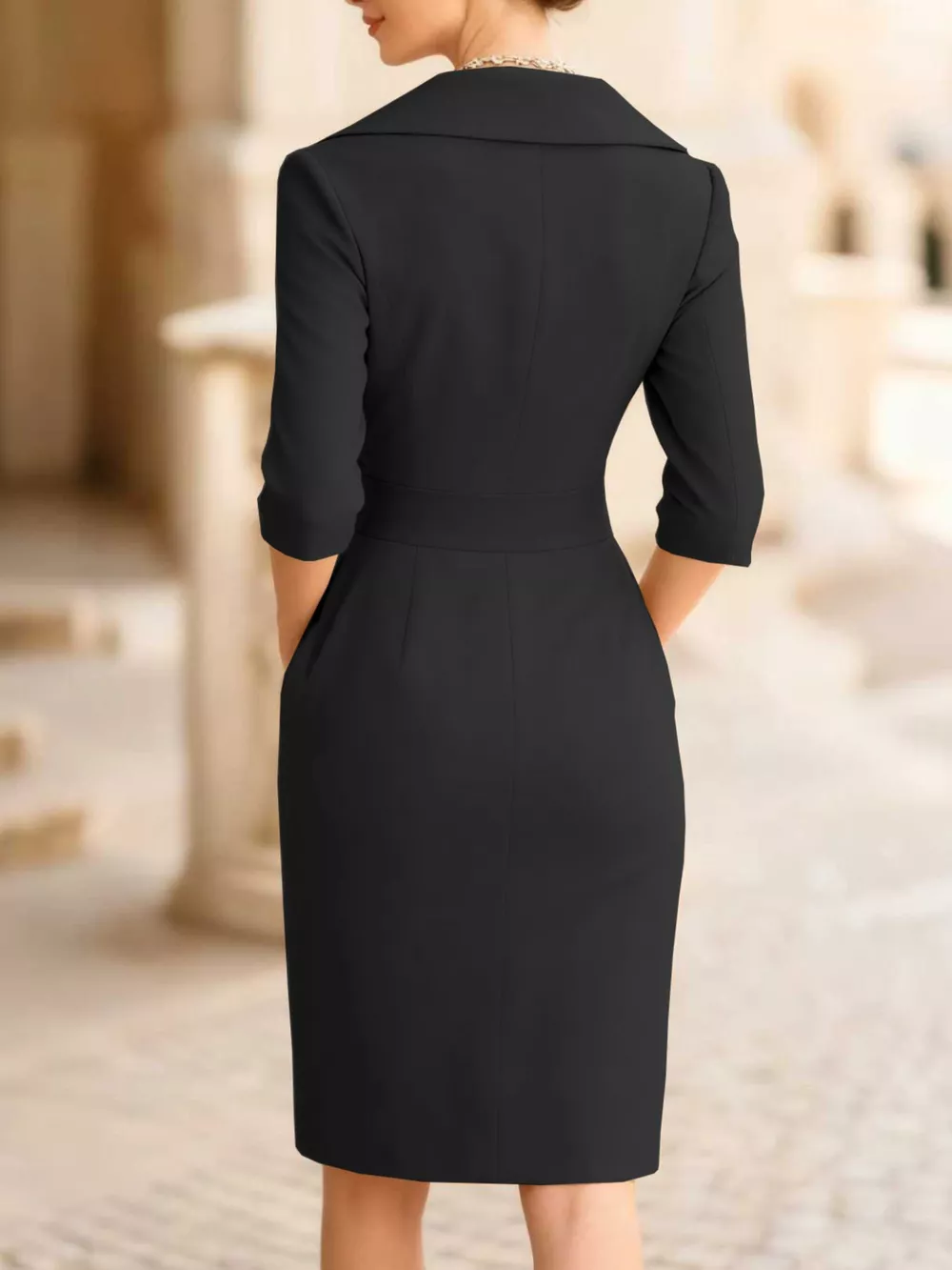 Surplice Long Sleeve Dress, image 6