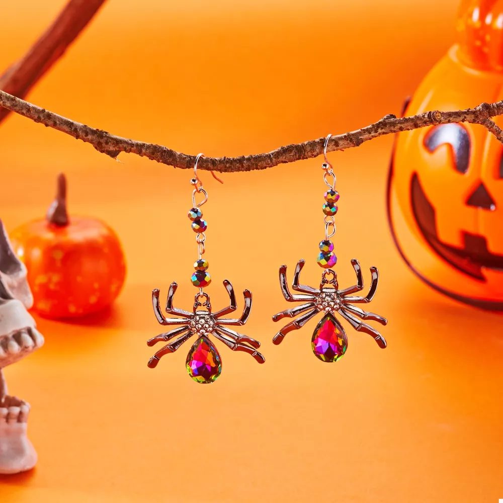 Halloween Spider Dangle Earrings, image 4