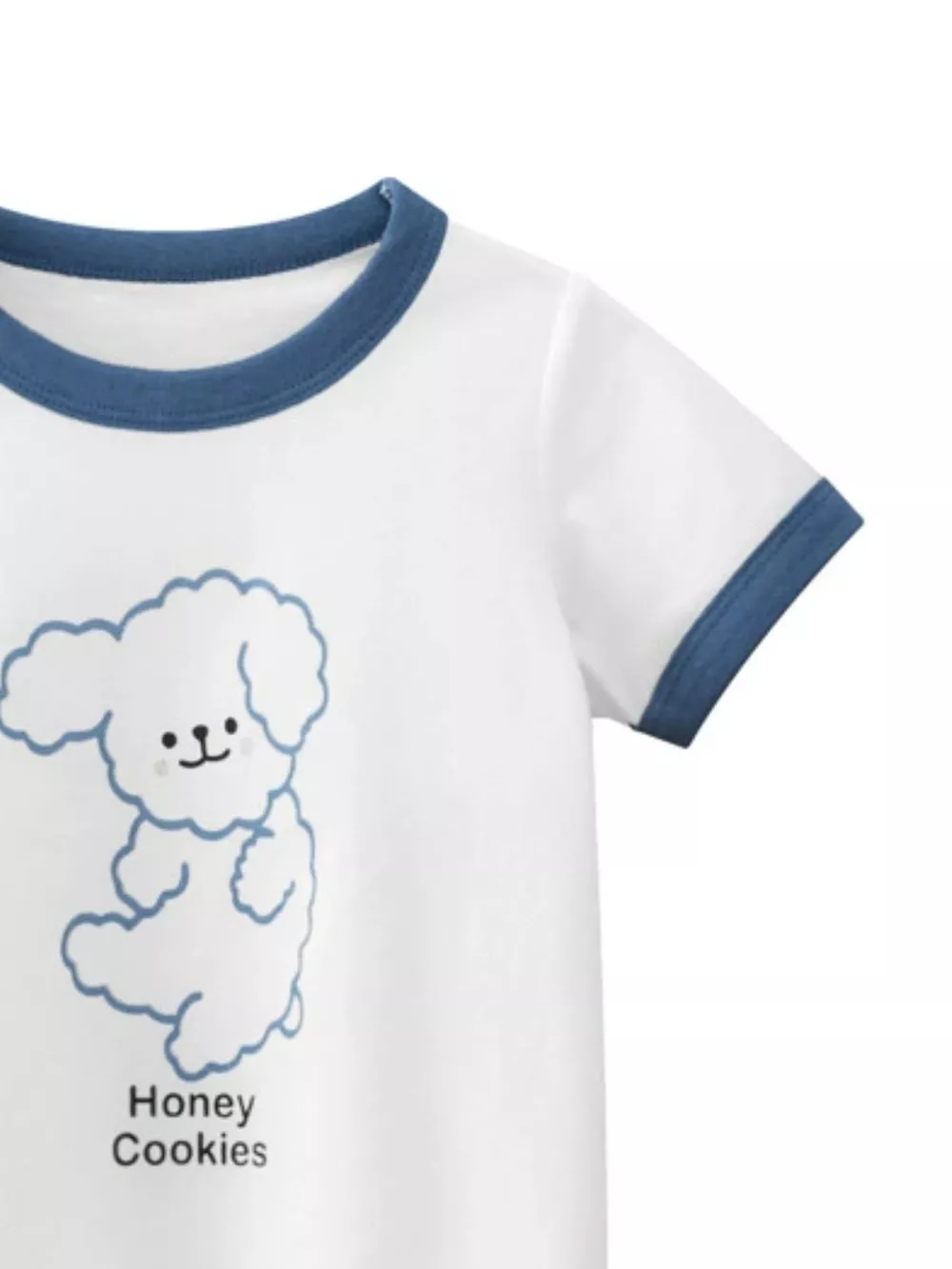 Children's Dog Graphic T-Shirt with Contrast Trim, image 3