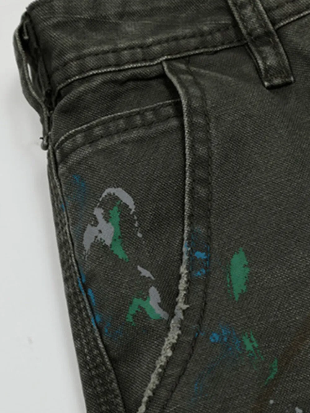 Men's Wide Leg Cargo Jeans, image 8