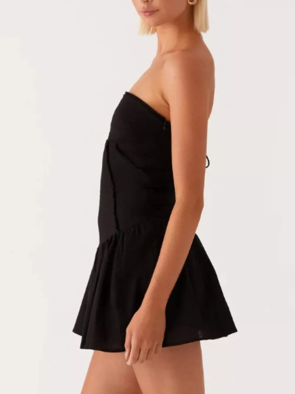 Lace Up Back Tube Dress, image 10
