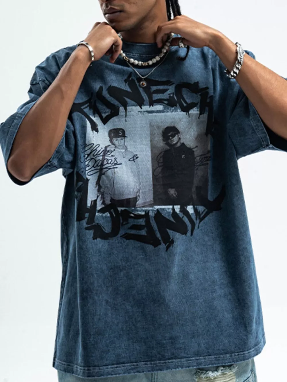 Men's Graphic Round Neck Short Sleeve T-Shirt, image 3