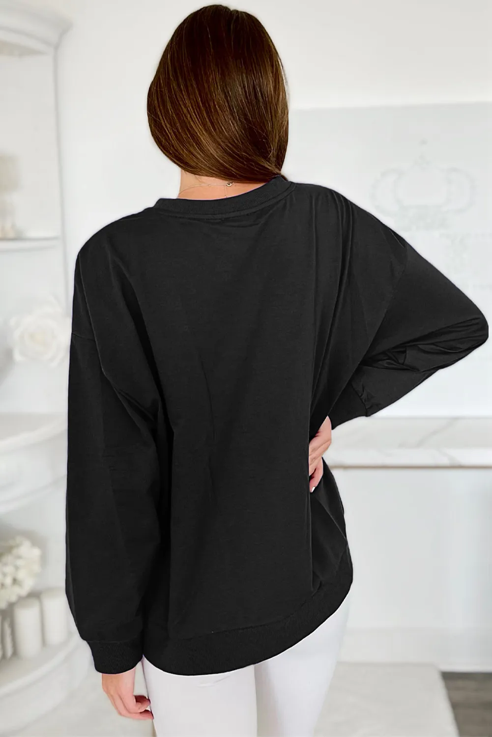 Round Neck Long Sleeve Sweatshirt, image 10
