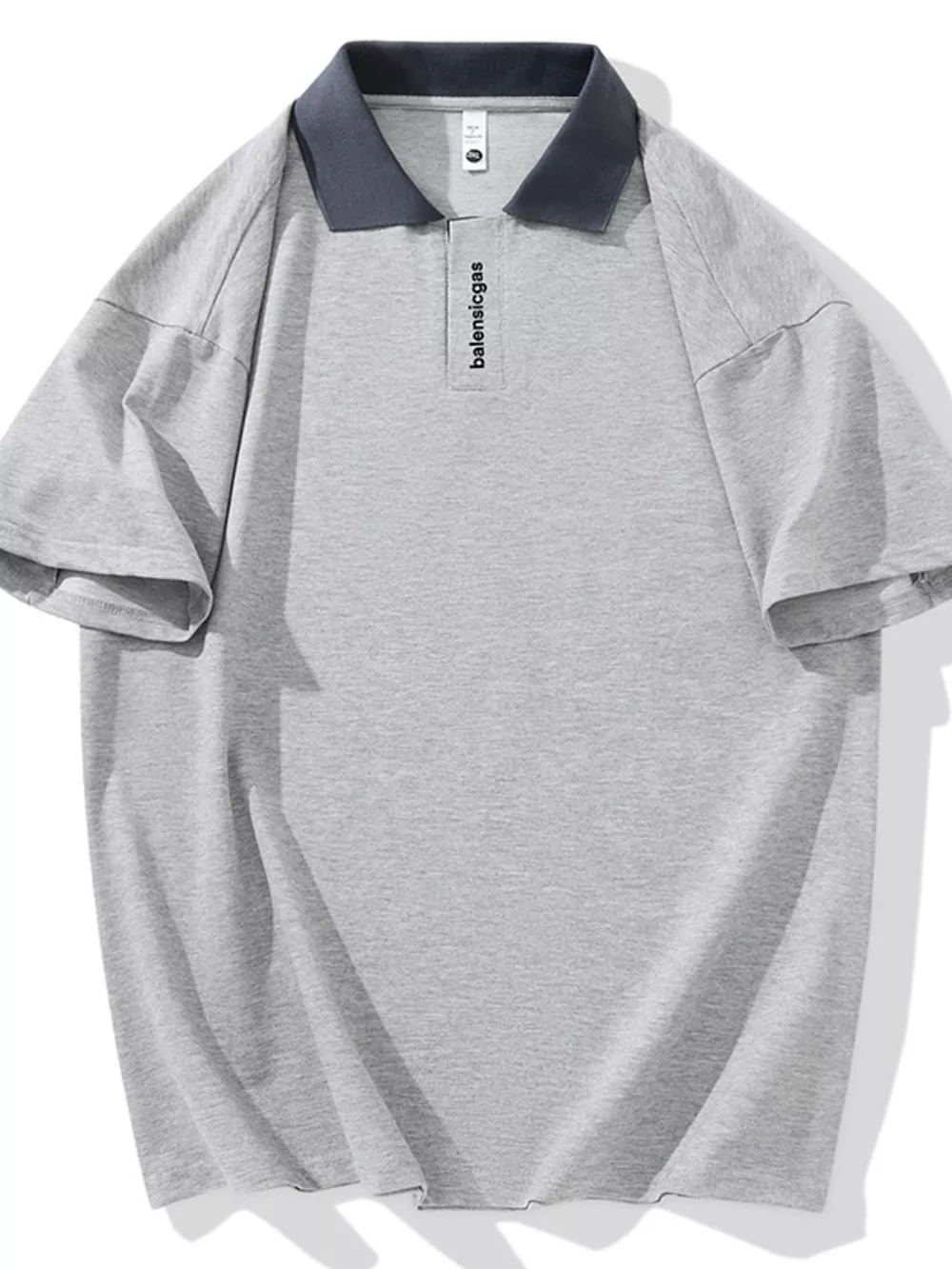 Men's Plus Size Contrast Collar Short Sleeve Polo, image 16