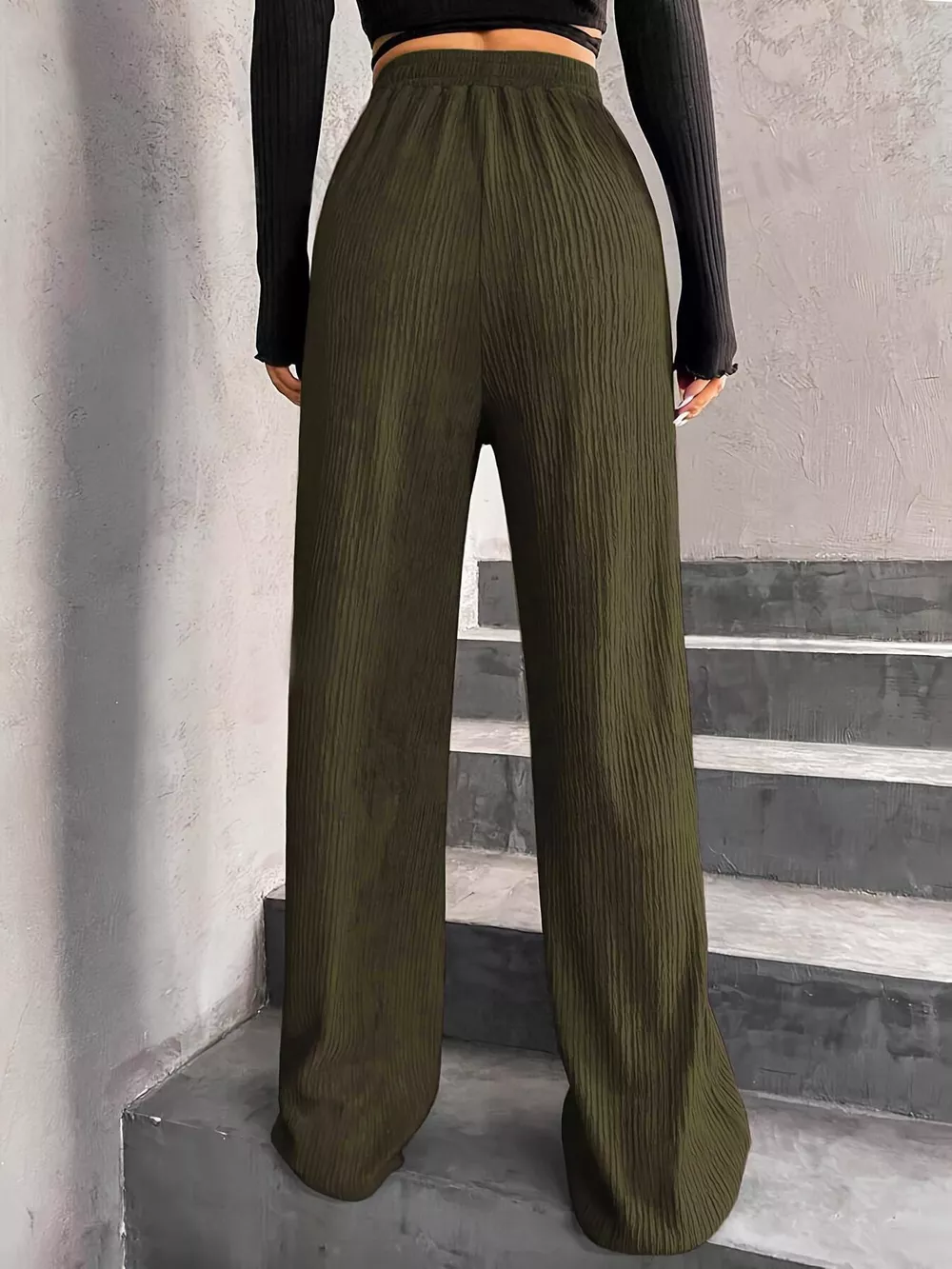 Drawstring Wide Leg Pants, image 21