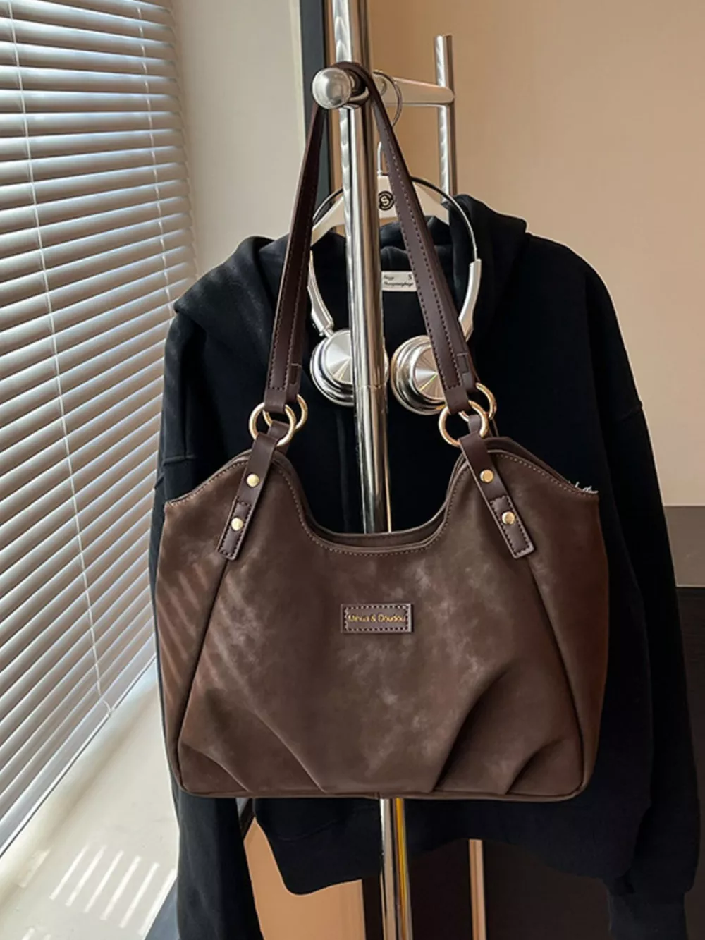 Vintage Suede Handbag, image 4
