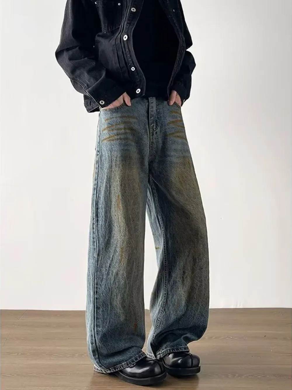 Men's Full Size Wide-Leg Jeans Plus Size, image 9