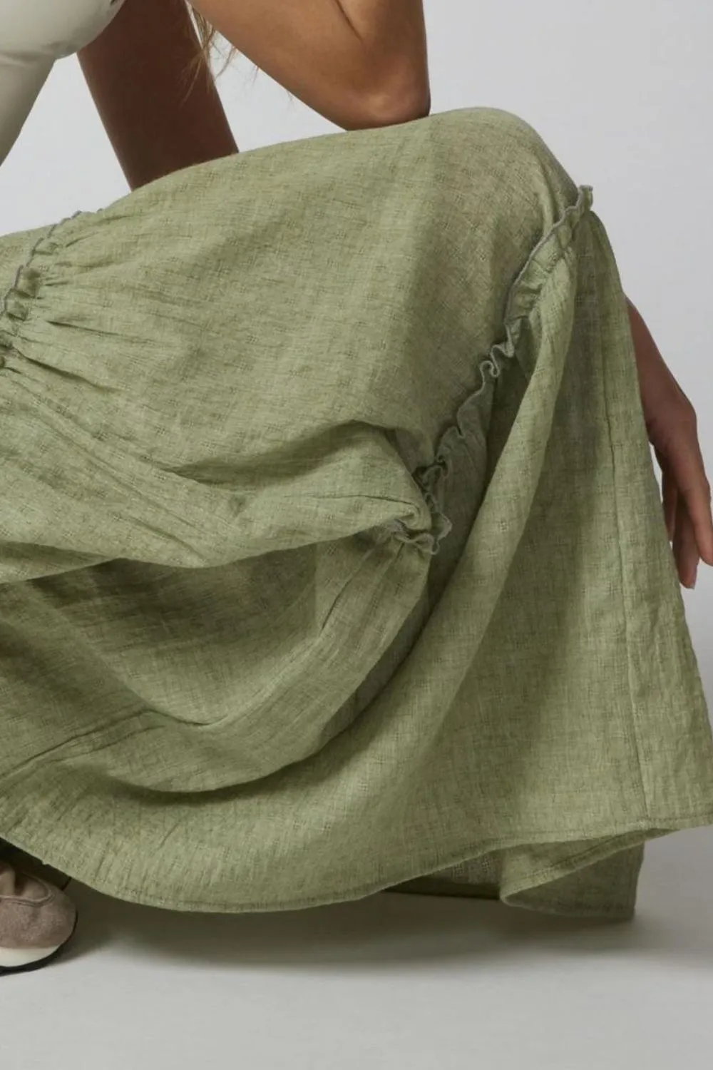 Frill Elastic Waist Skirt, image 8