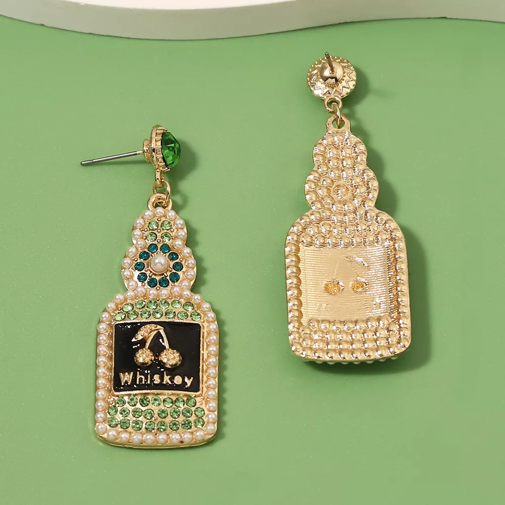 Whiskey Bottle Dangle Earrings, image 4