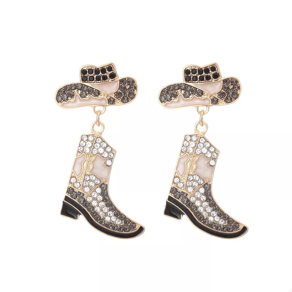 Cowboy Hat and Boot Dangle Earrings, image 13