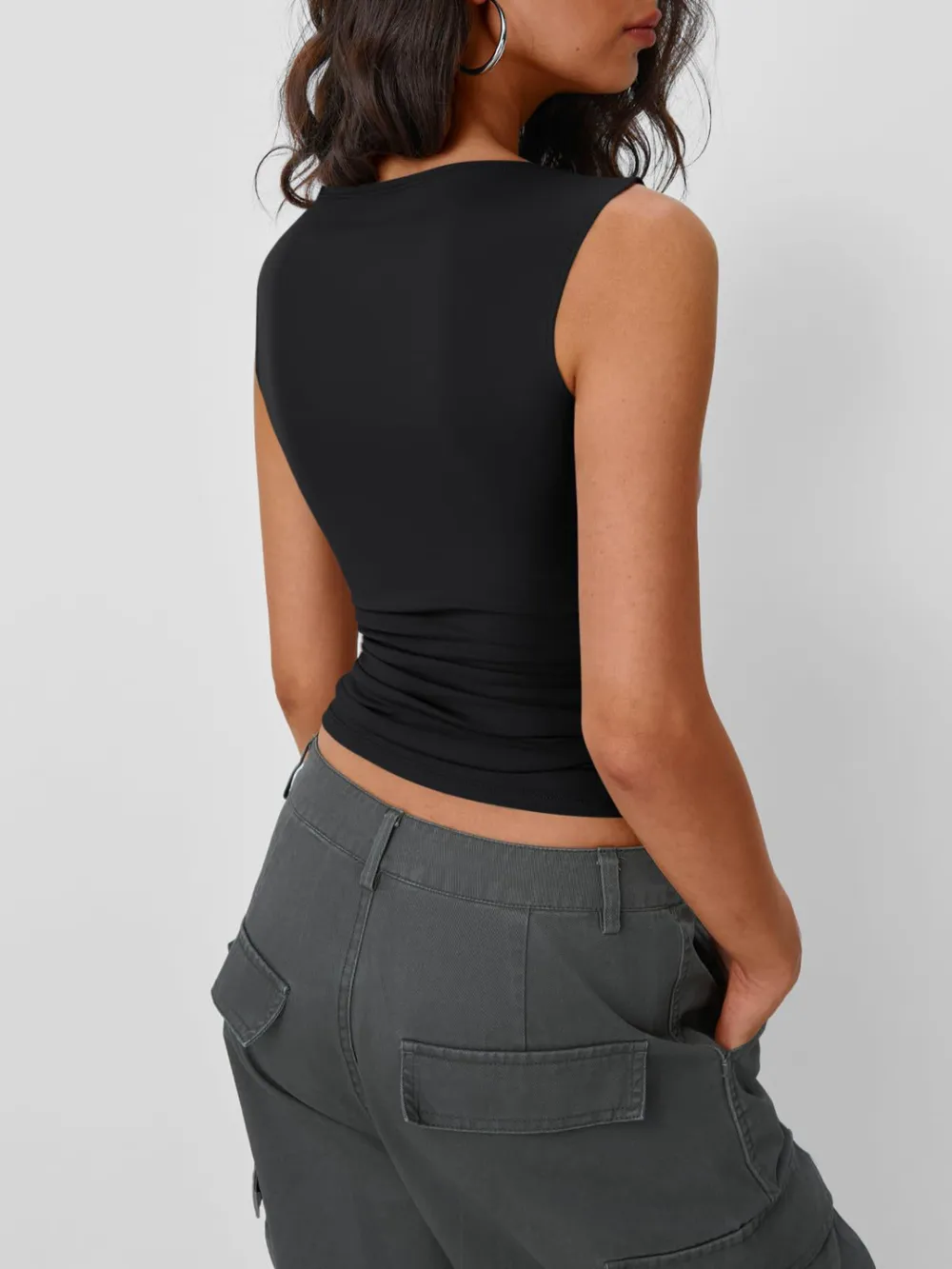Solid Round Neck Tank, image 13