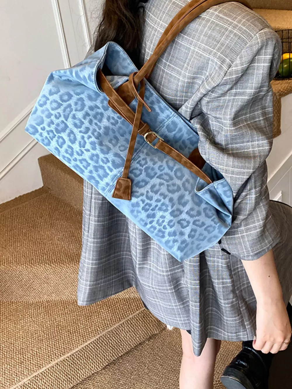 Leopard Print Handbag, image 4