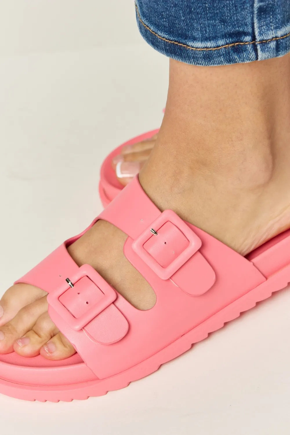 Double Buckle Open Toe Sandals, image 4
