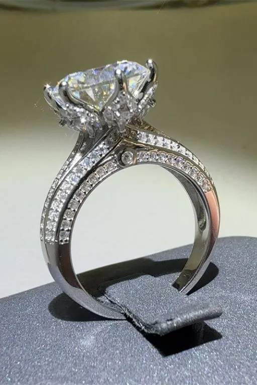 5 Carat Moissanite 925 Sterling Silver Ring, image 6
