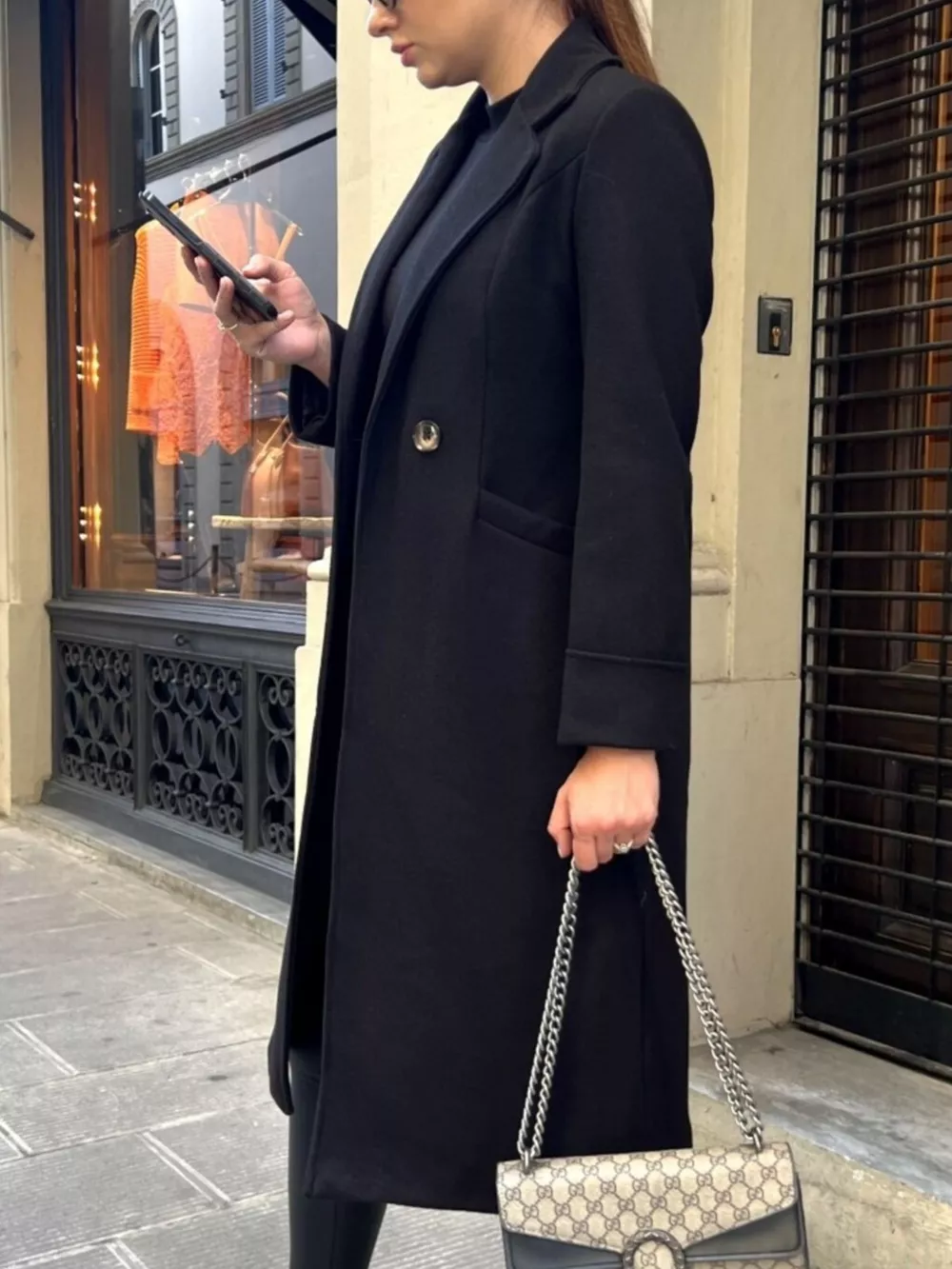 Lapel Collar Wool Blend Overcoat, image 14