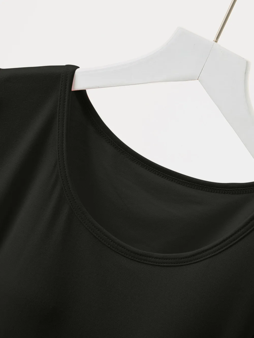 Round Neck Short Sleeve T-Shirt with Bra, image 10