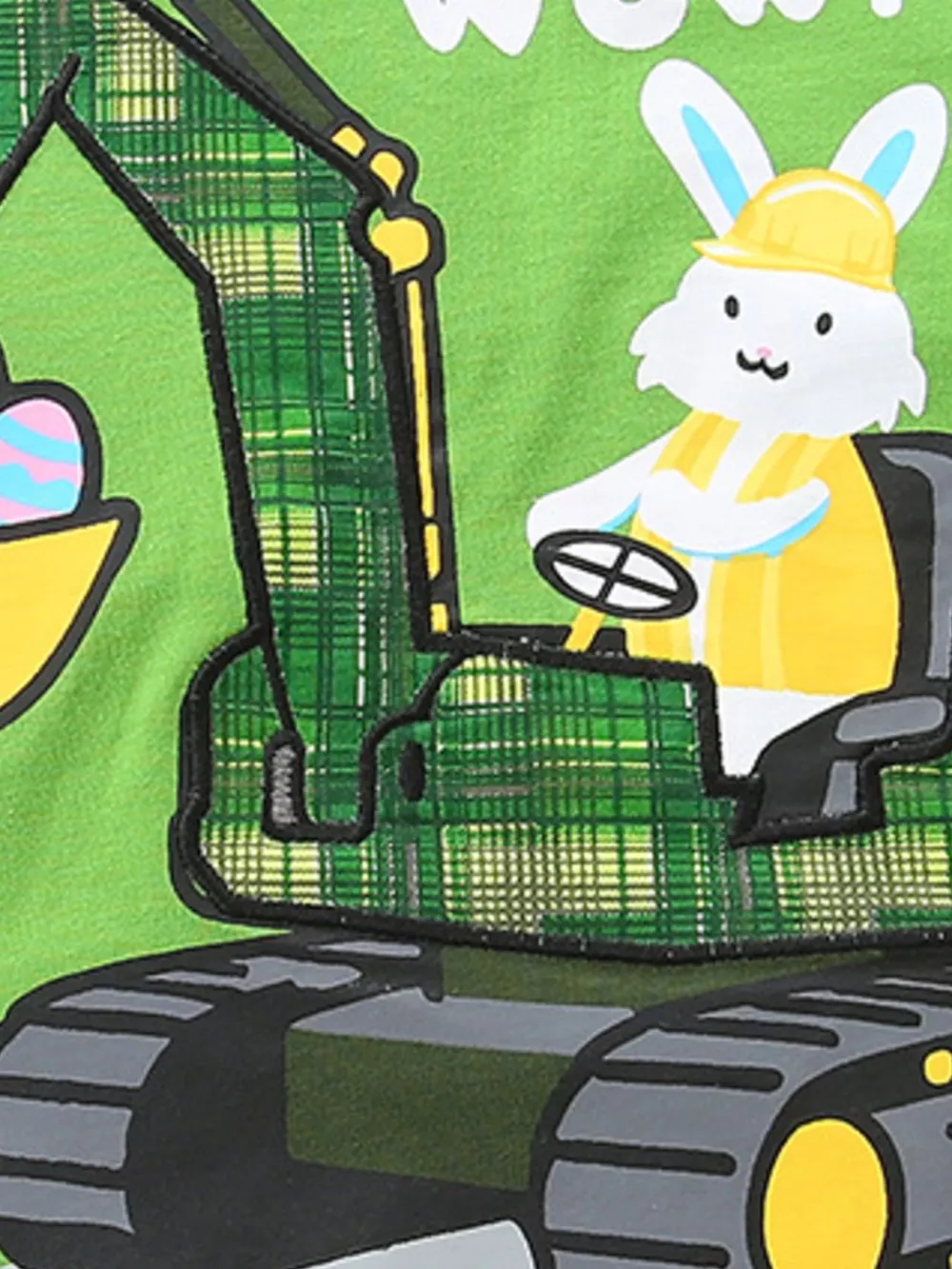 Children's Rabbit Excavator Print Tee and Shorts Set, image 4