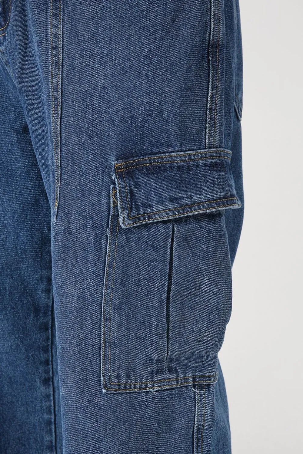 Wide Leg Jeans with Pockets, image 5