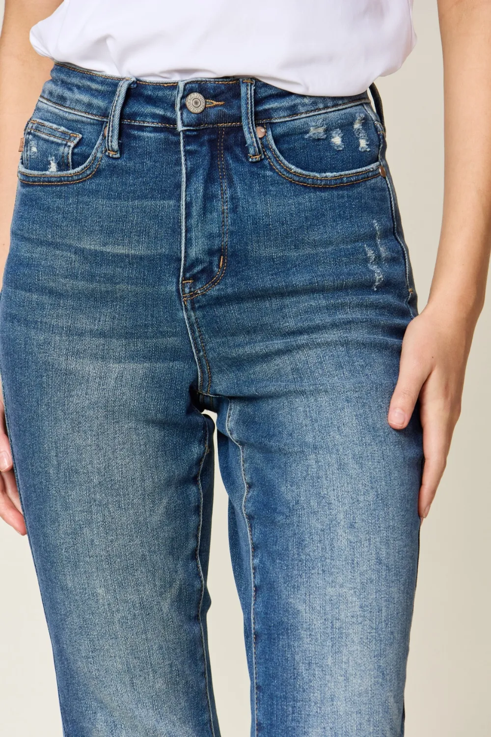 Full Size Tummy Control High Waist Slim Jeans, image 9