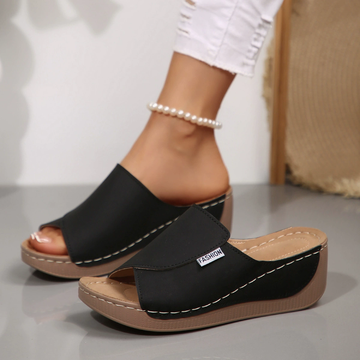 Open Toe Wedge Sandals, image 3