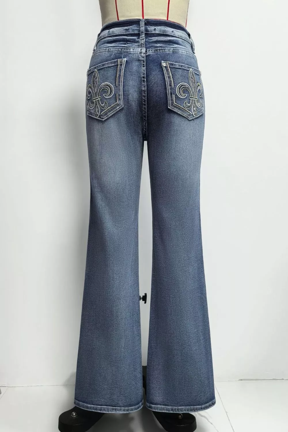 High-Waisted Flare Leg Jeans, image 3