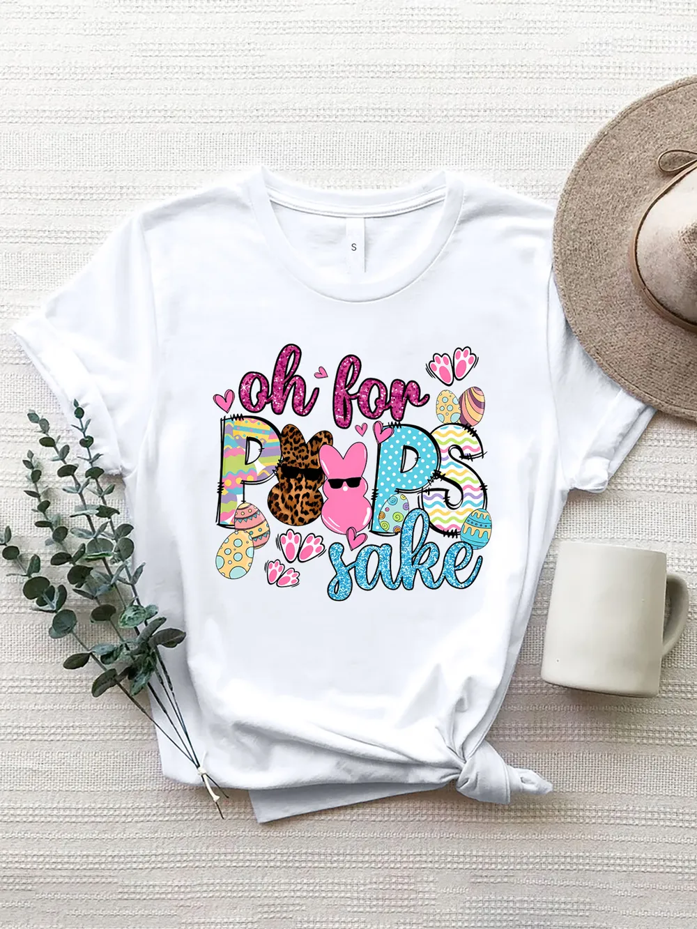 OH FOR PEEPS SAKE Round Neck T-Shirt, image 2