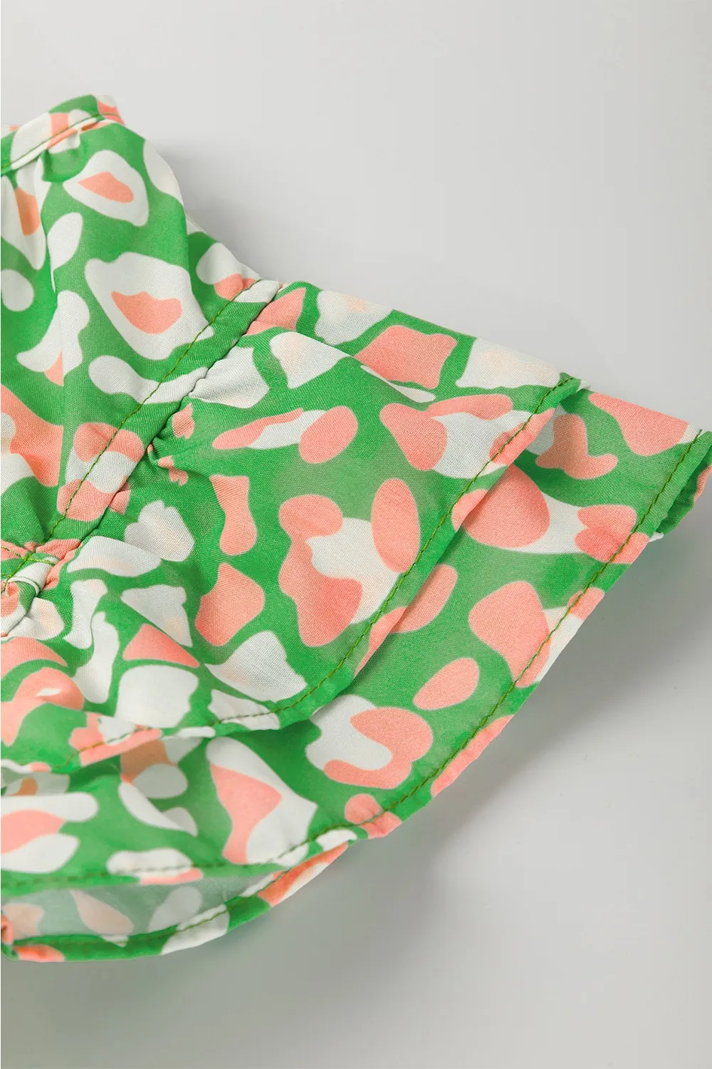 Floral Print Ruffle Sleeve Blouse, image 5