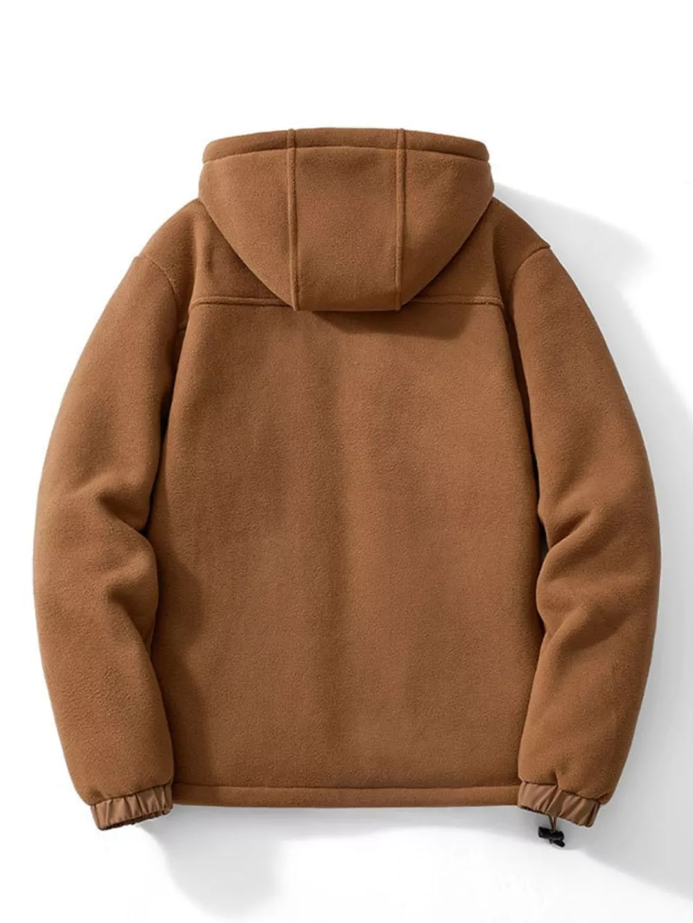 Men's Plus Size Warm Fleece Lined Zip-Up Hoodie, image 4