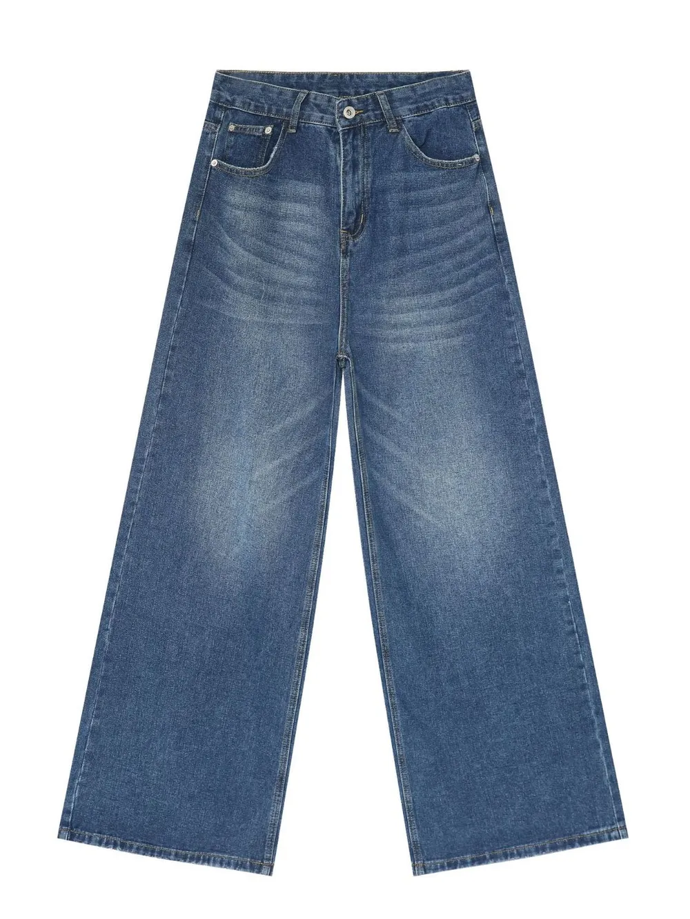 Men's Mid Rise Wide Leg Jeans, image 8