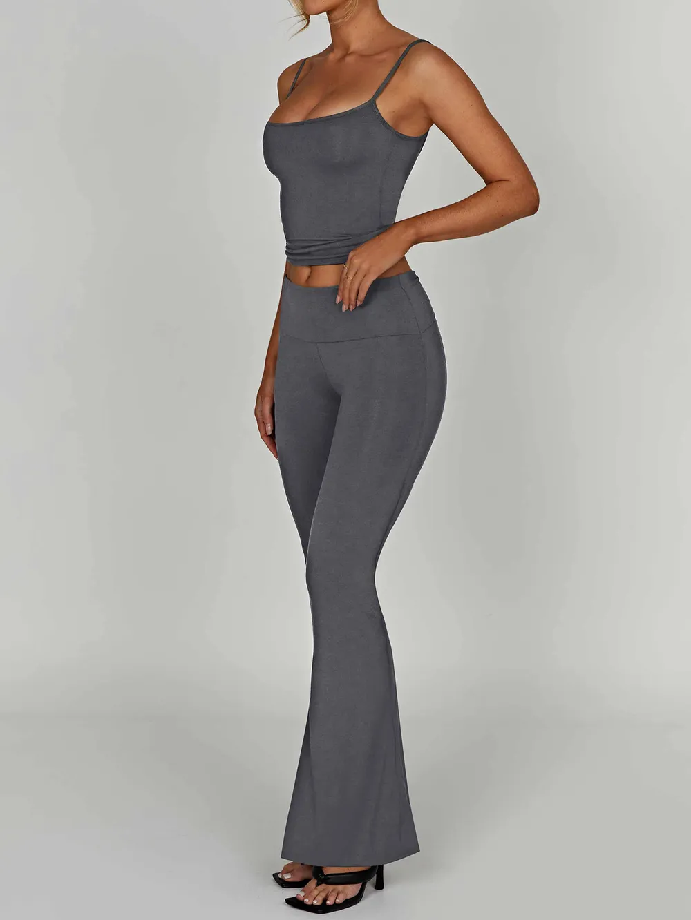 Cami Top and Flare Pants Matching Set, image 2