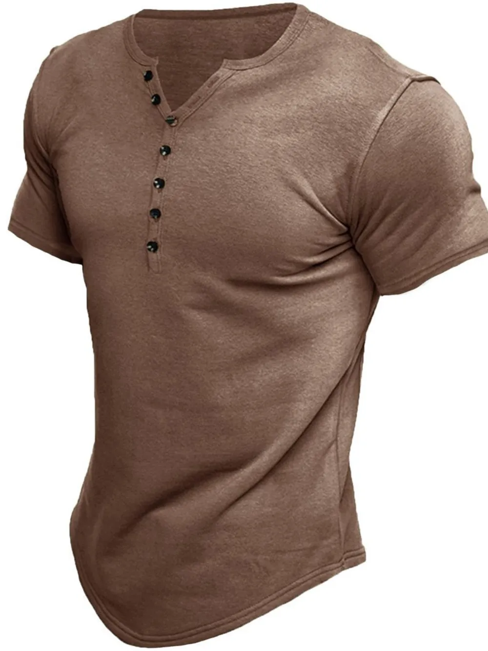 Men's Button Detail Short Sleeve Polo, image 6