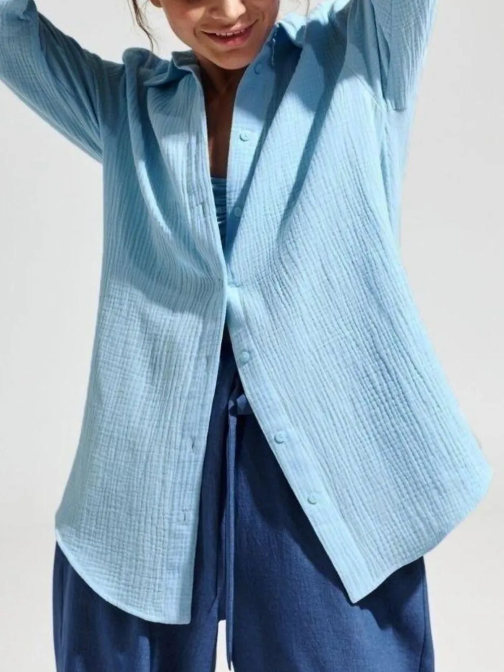 Button Up Long Sleeve Texture Shirt, image 10