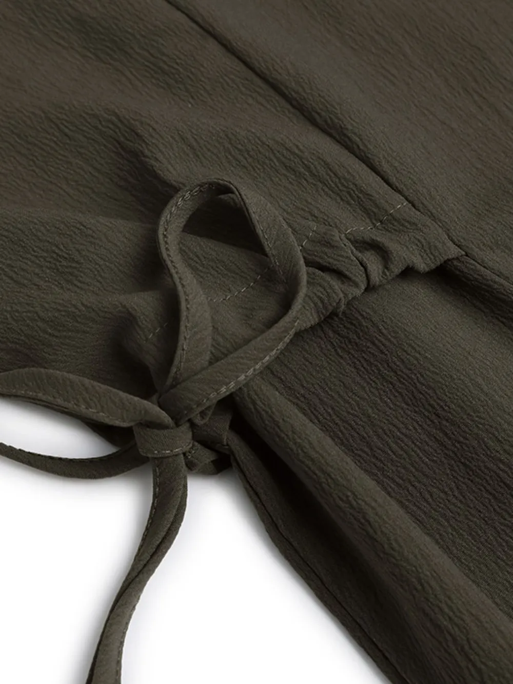 Button Front Balloon Sleeve Dress, image 4