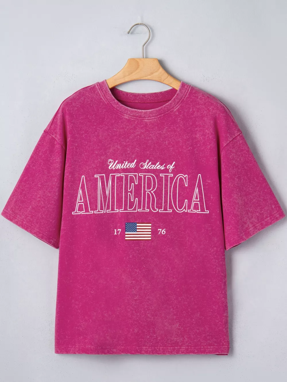 AMERICA 1776 Graphic Mineral Wash Cotton Tee, image 5
