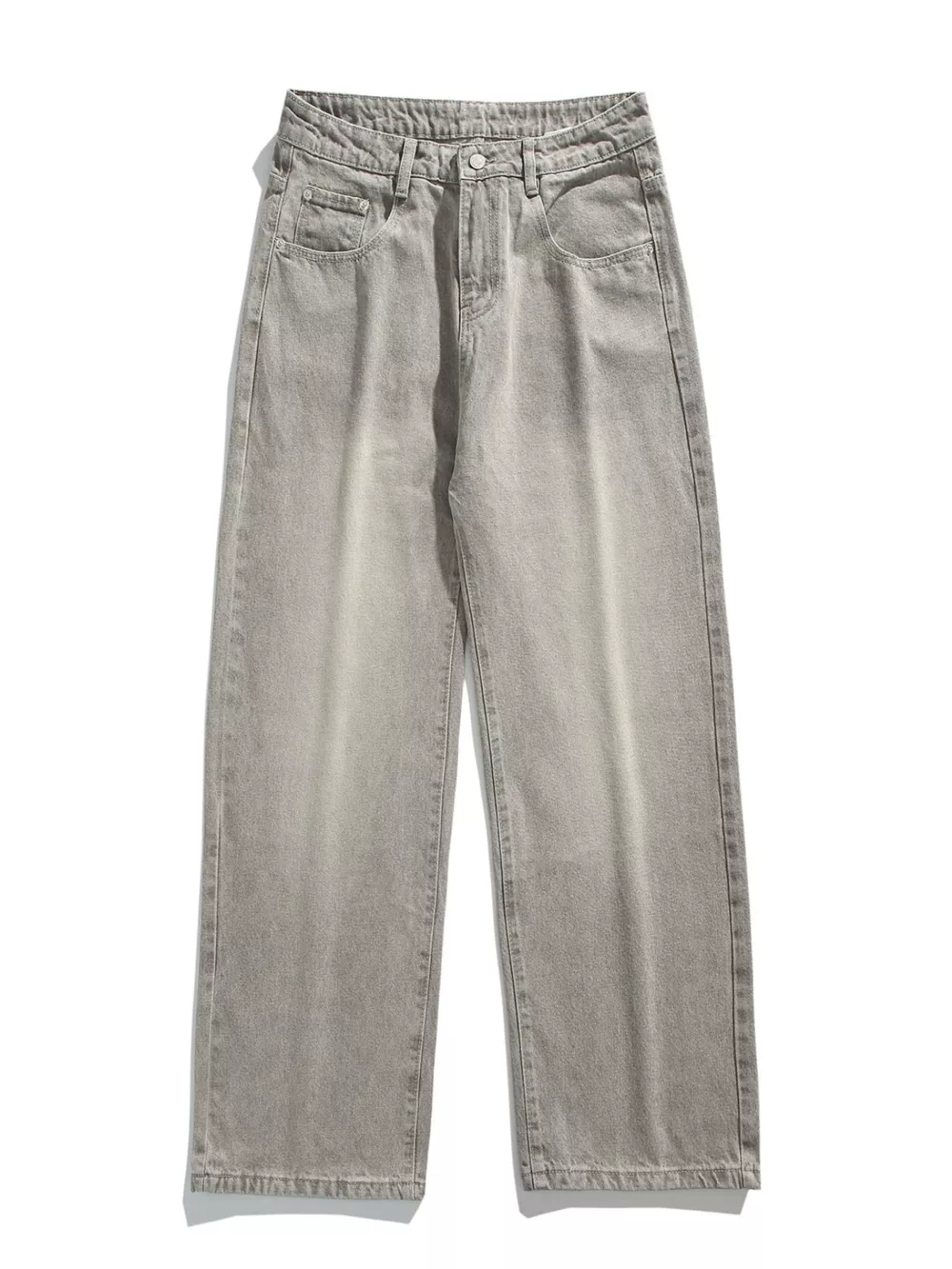 Men's Vintage Wash Wide Leg Jeans, image 6