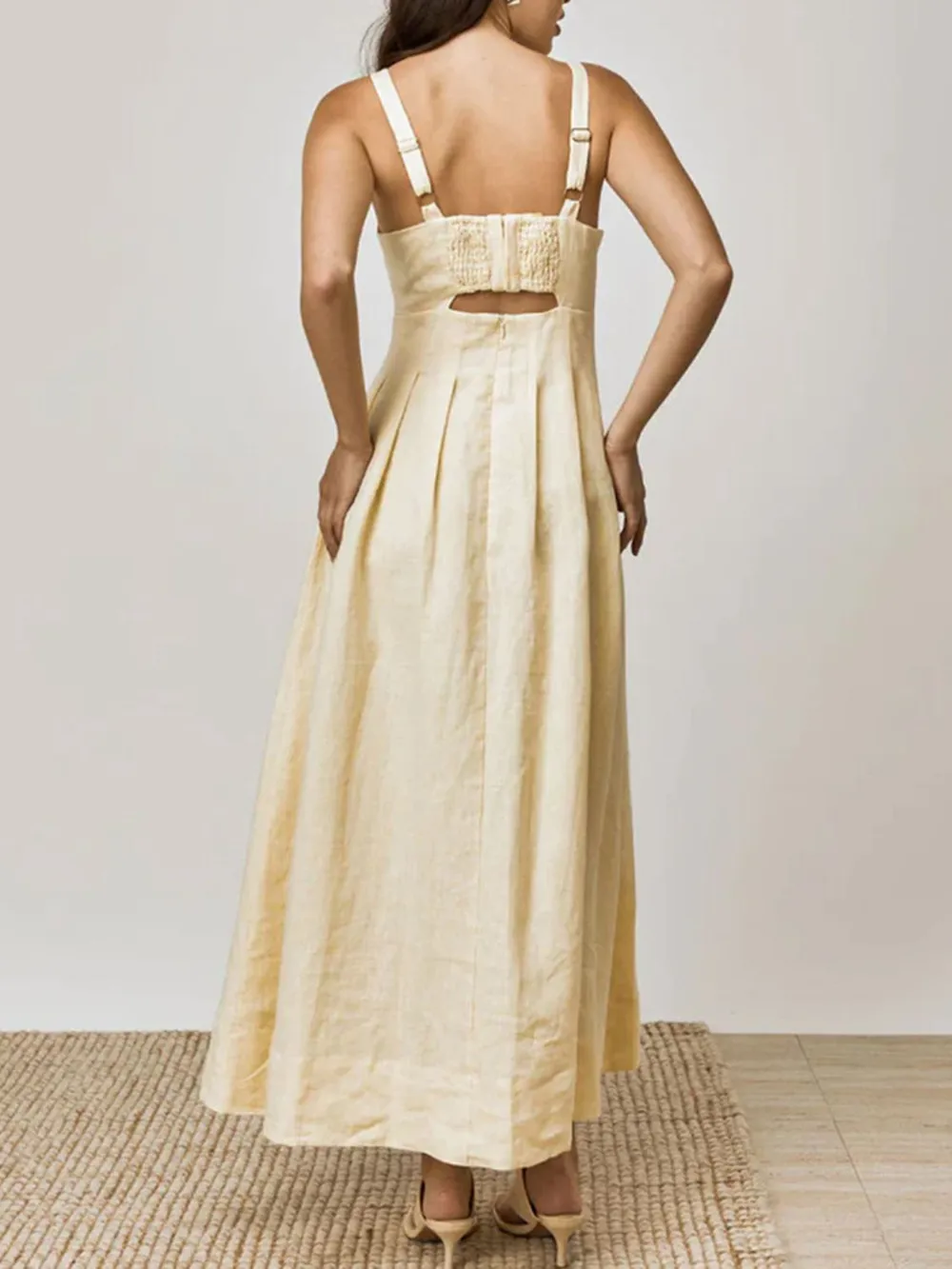 Cutout Square Neck Cami Dress, image 19