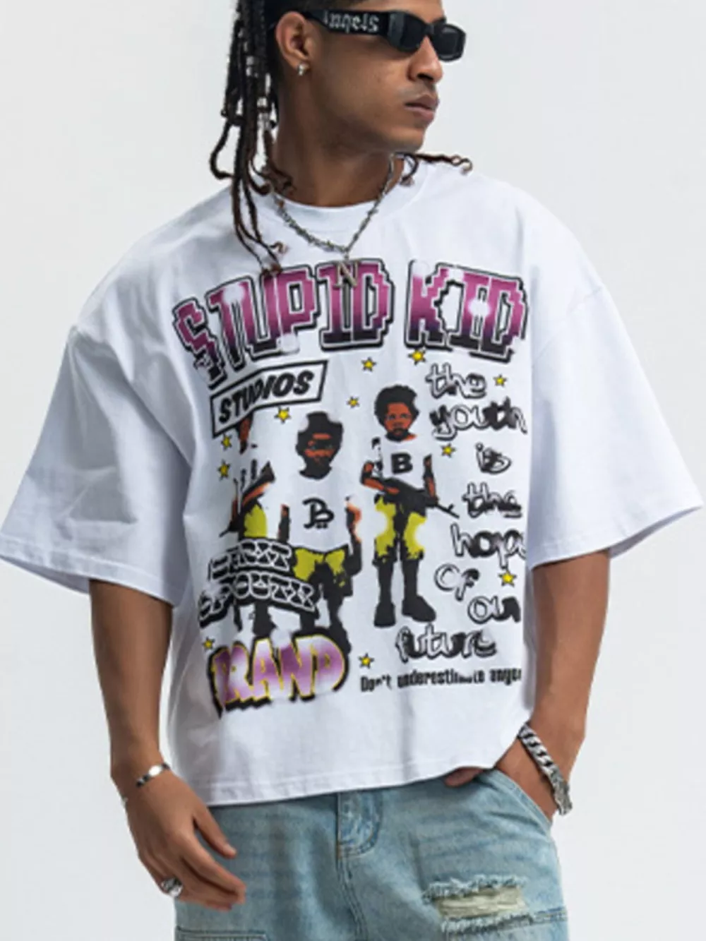 Men's Graphic Round Neck Short Sleeve T-Shirt, image 4
