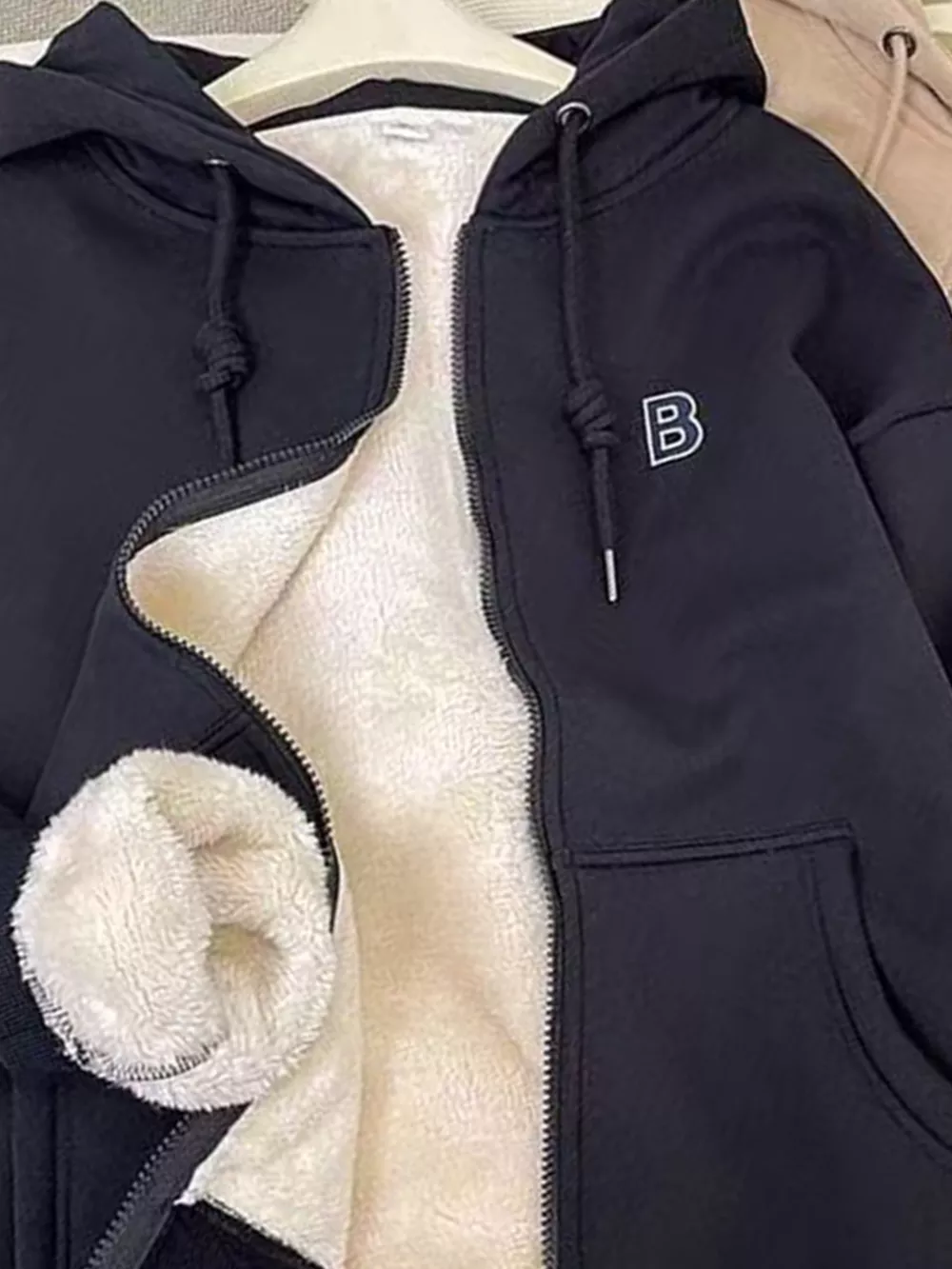 Fleece-Lined Zip-Up Hoodie, image 4
