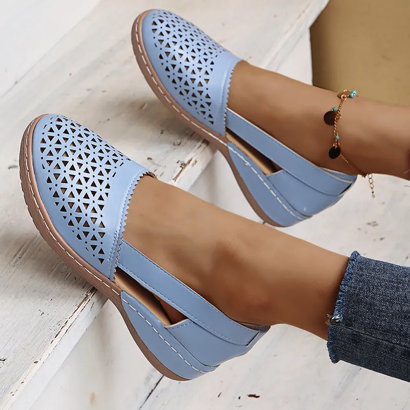 Cutout Round Toe Slip-Ons, image 26