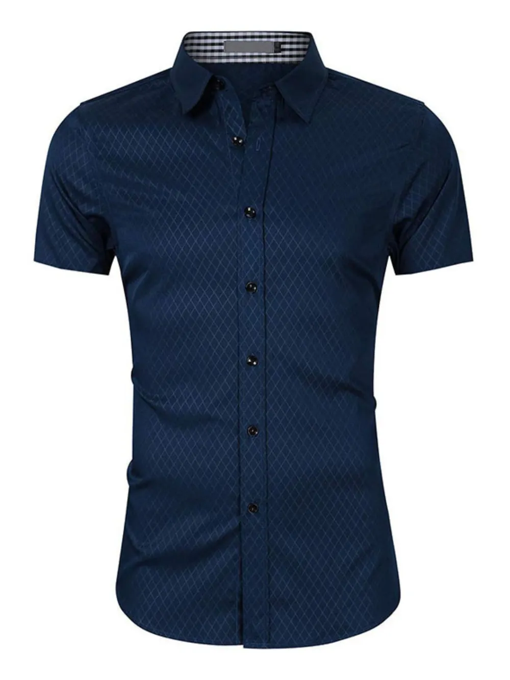 Men's Collared Neck Short Sleeve Shirt, image 5