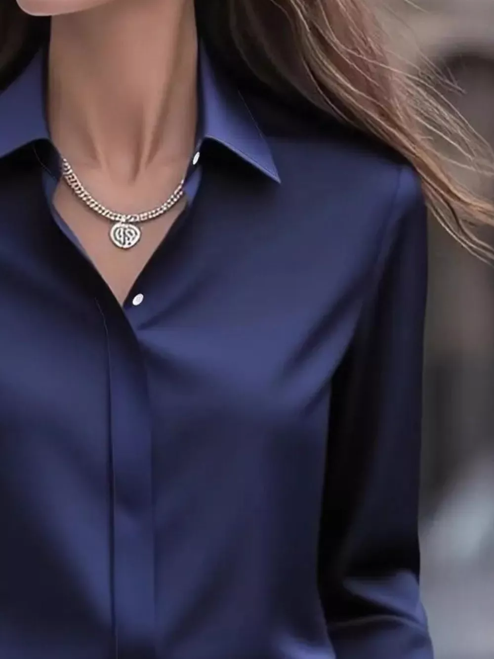Button Down Collared Neck Long Sleeve Shirt, image 9