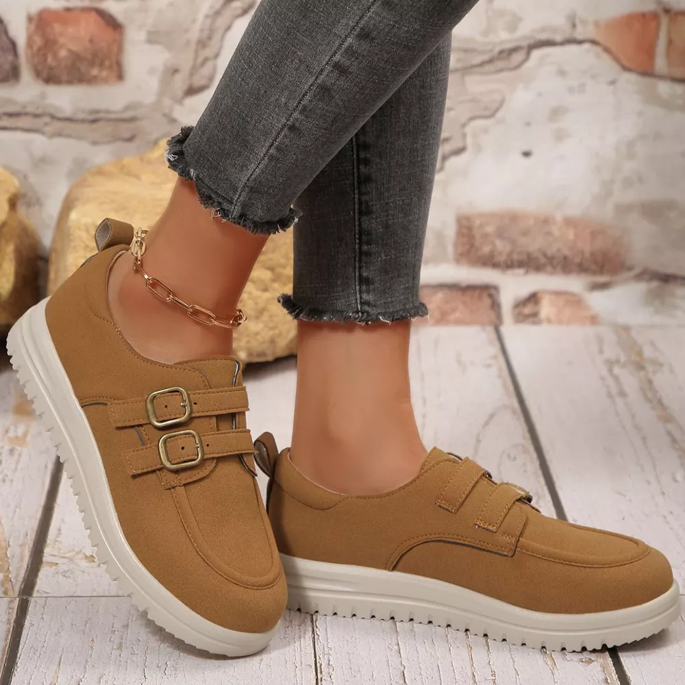 Buckle Accent Casual Loafers, image 6