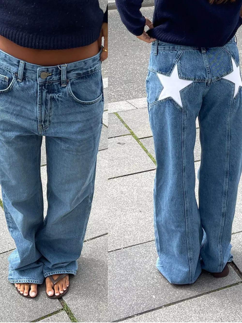 Star Wide Leg Jeans, image 6