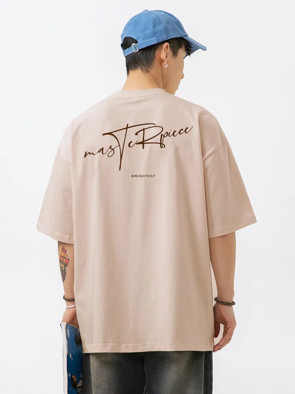 Men's Plus Size Round Neck Half Sleeve T-Shirt, image 5