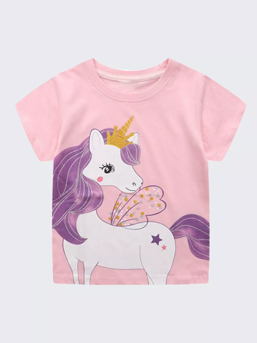 Children's Unicorn Graphic Short Sleeve T-Shirt, image 3