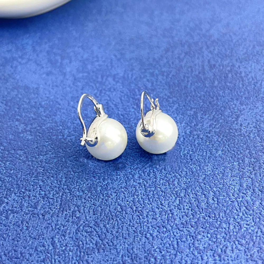 18K Gold-Plated Pearl Earrings, image 7
