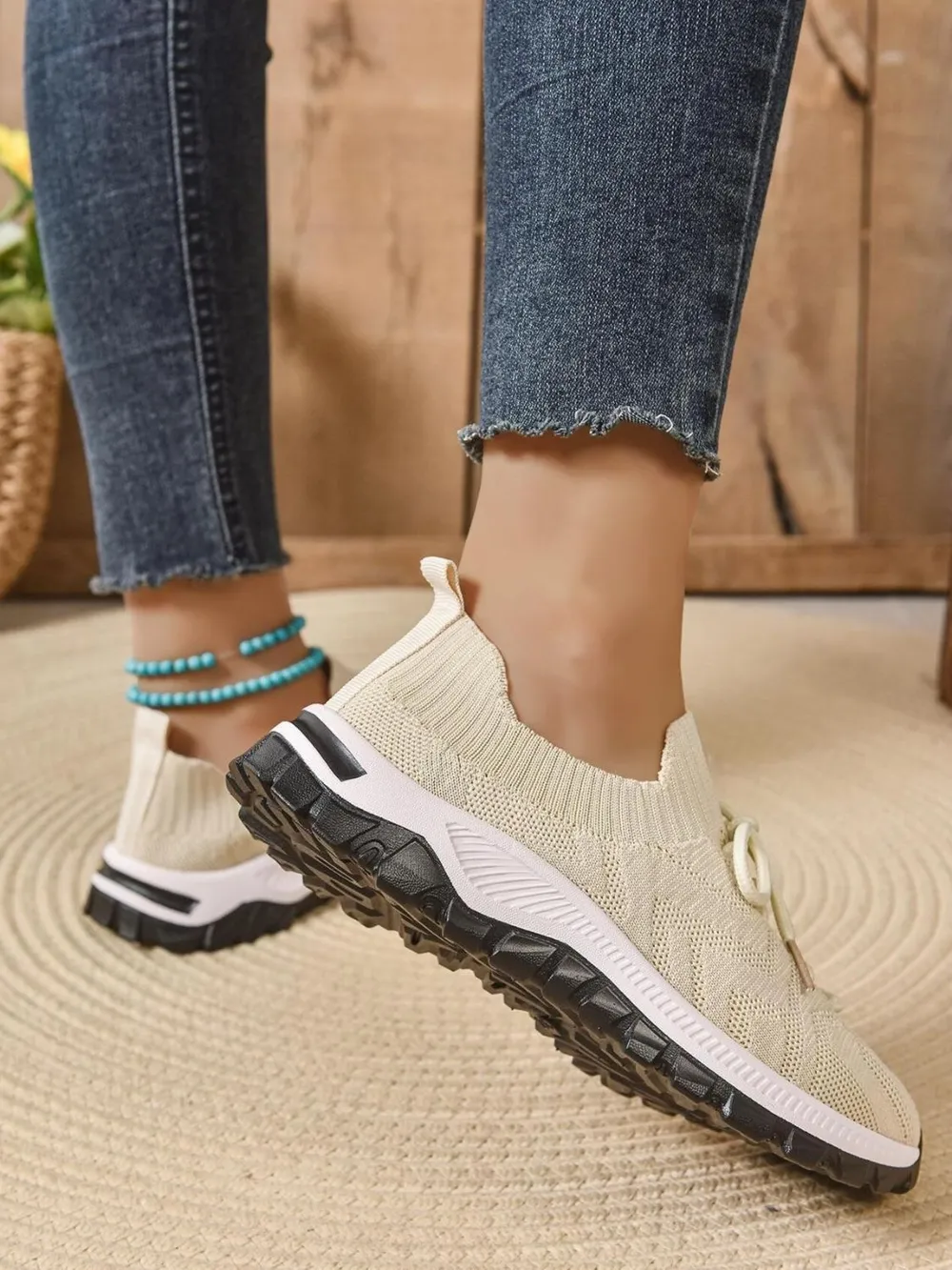 Mesh Knit Lace Up Athletic, image 21
