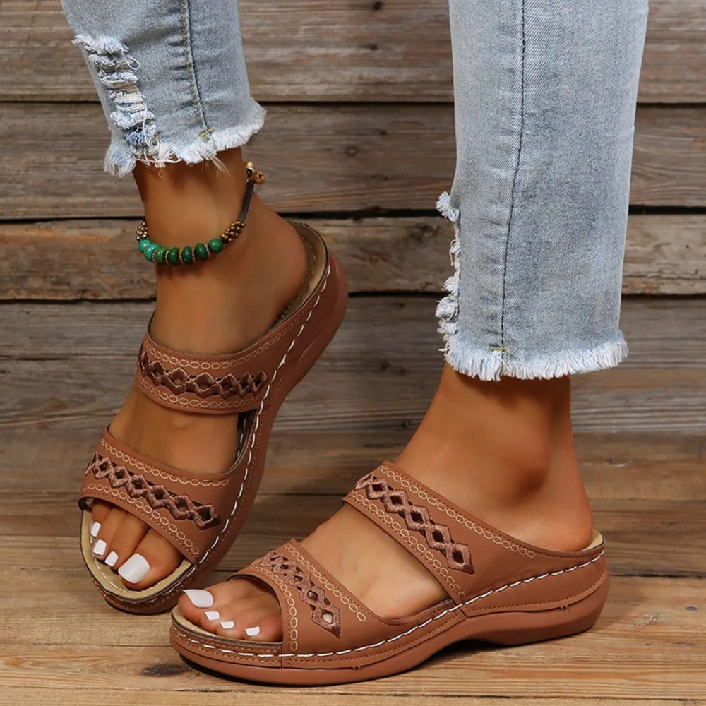 Open Toe Flats Sandals, image 2