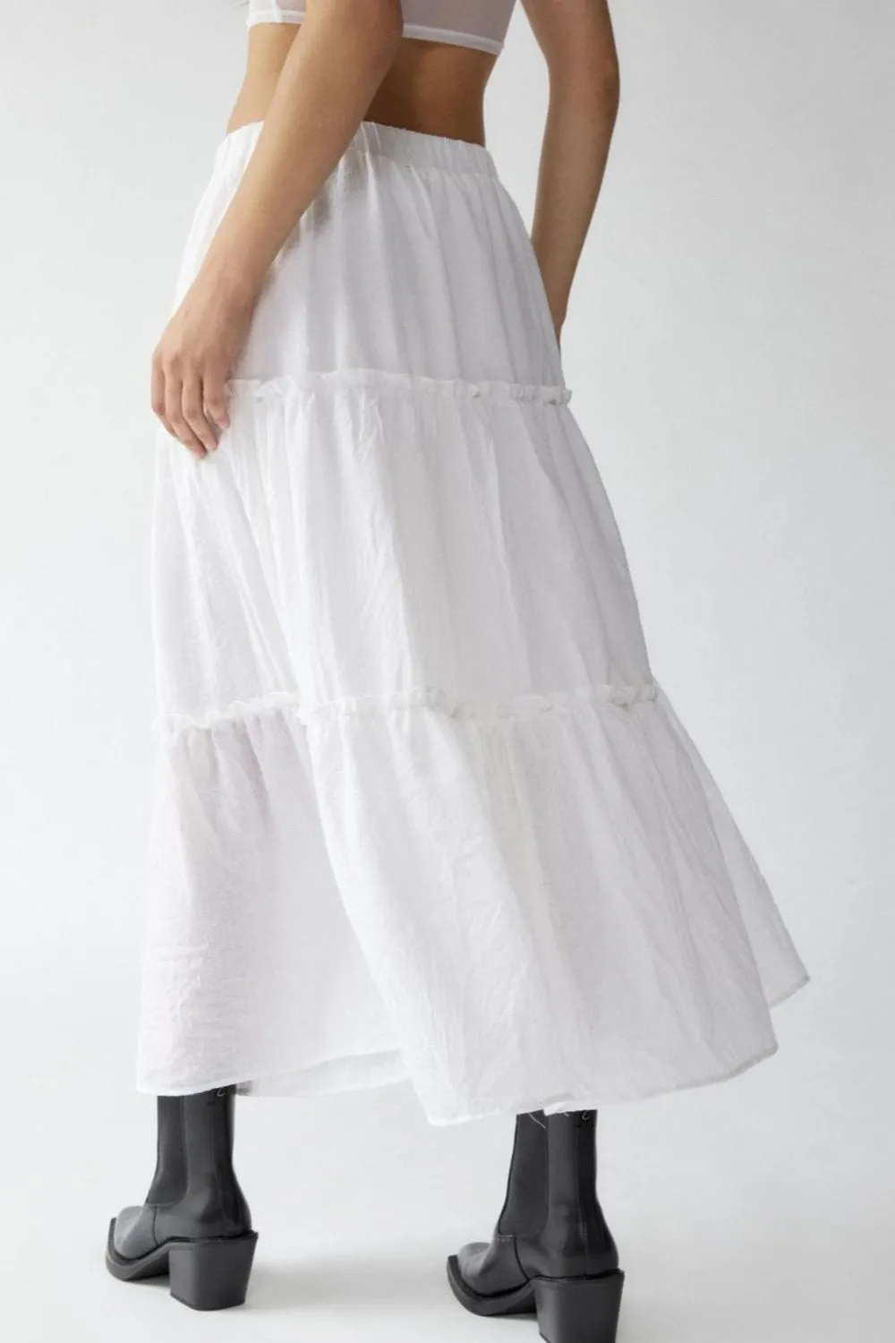 Frill Elastic Waist Skirt, image 9