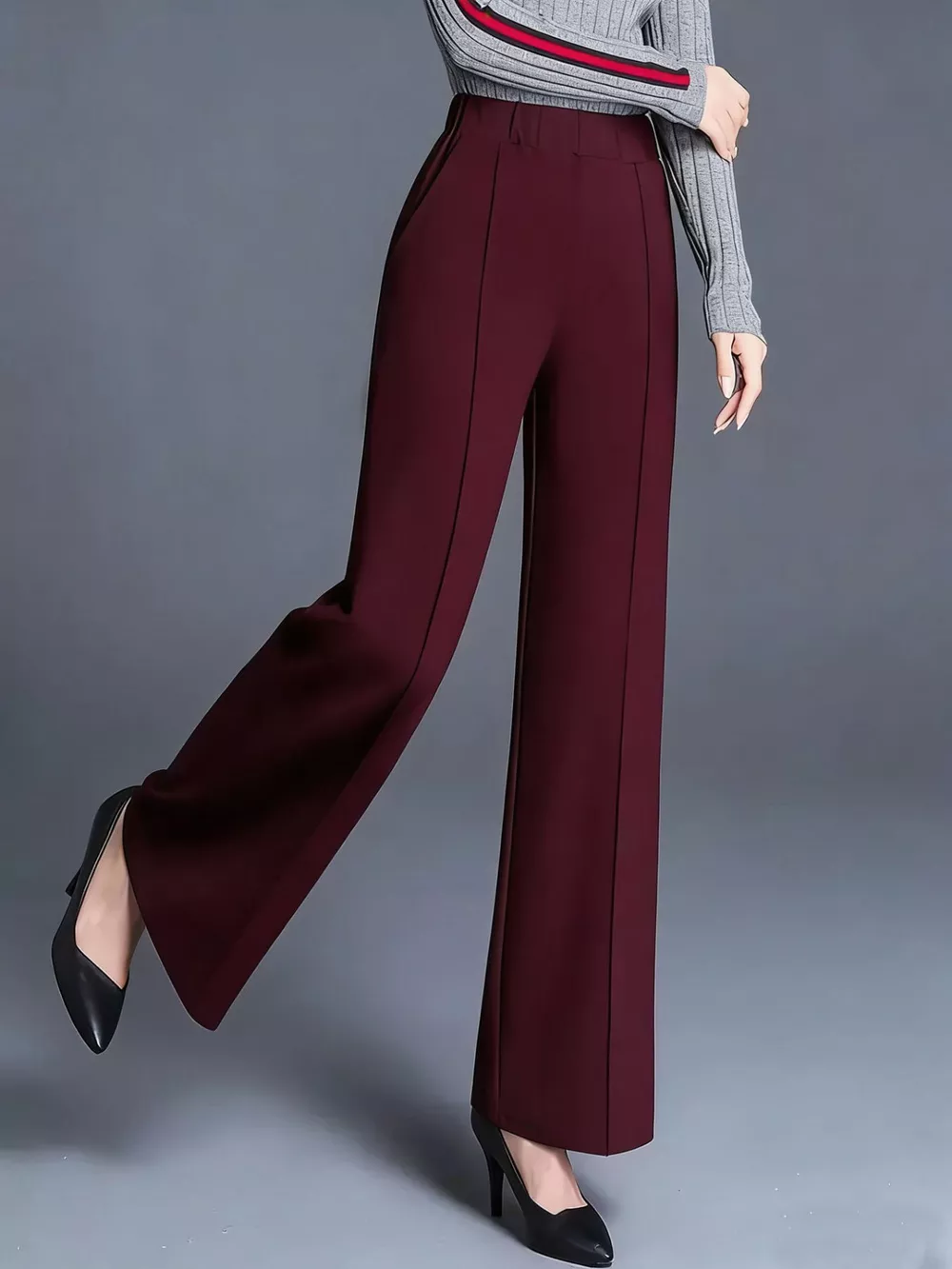 High-Waisted Wide Leg Pants, image 2